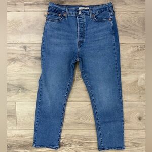 Levi's Light Blue Wedgie Straight Jeans